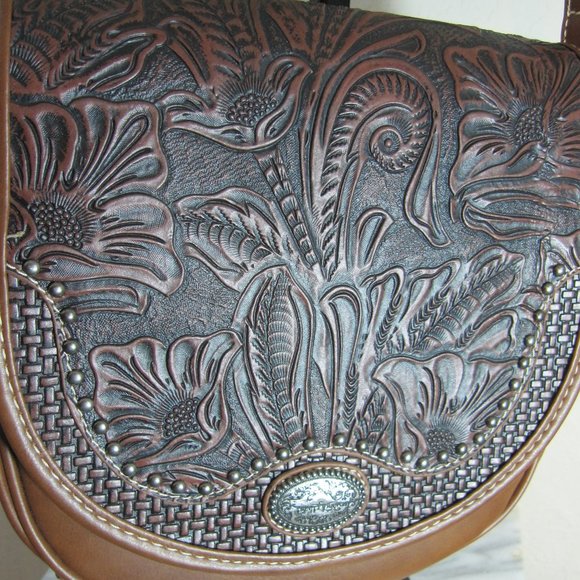 Trinity Ranch Cross Body Brown Purse - Picture 1 of 8